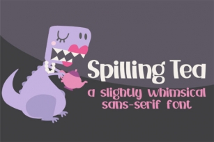 Spilling Tea Font Download
