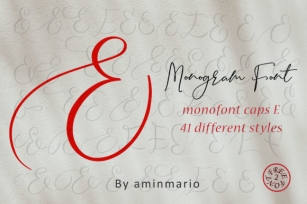 Monogram E | Monofont Caps E Font Download