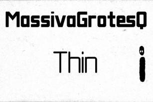 Massiva Grotesq Thin Font Download