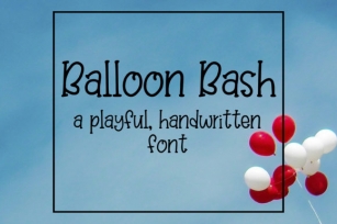 Balloon Bash Font Download