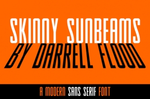 Skinny Sunbeams Font Download