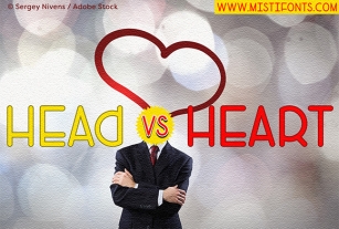 Head Versus Heart Font Download
