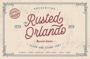Rusted Orlando Font Download