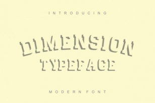 Dimension Font Download