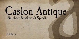 Caslon Antique Font Download