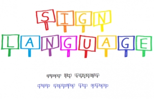 Sign Language Font Download