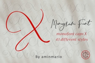 Monogram X | Monofont Caps X Font Download