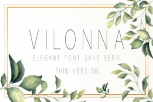 Vilonna Thin Font Download