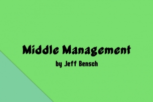 Middle Management Font Download