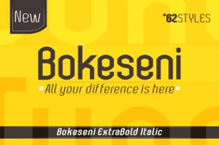 Bokeseni ExtraBold Italic Font Download