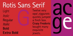 Rotis Sans Serif Font Download