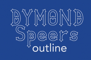 Dymond Speers Outline Font Download