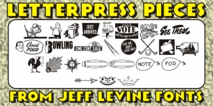 Letterpress Pieces JNL Font Download