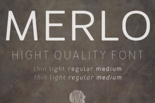 Merlo Font Download