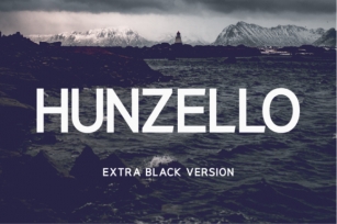 Hunzello Extra Black Font Download