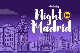 Night in Madrid Font Download