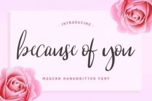 Because of You Font Download