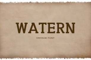 Watern Font Download
