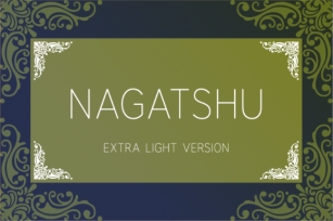 Nagatshu Extra Light Font Download