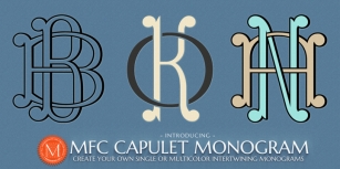 MFC Capulet Monogram Font Download