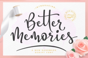 Better Memories Font Download