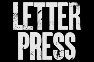 Letterpress Font Download