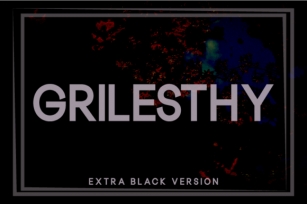 Grilesthy Extra Black Font Download