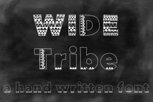 Wide Tribe Font Download