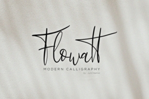 Flowatt Font Download