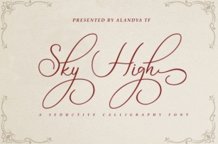 Sky High Script Font Download