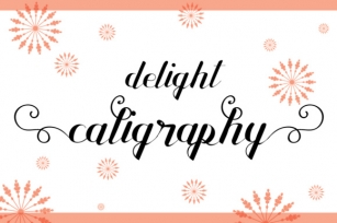 Delight Calligraphy Font Download