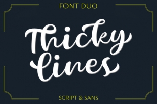 Thickylines Font Download