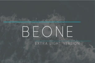 Beone Extra Light Font Download