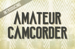 Amateur Camcorder Font Download