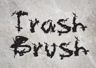 Trash Brush Font Download