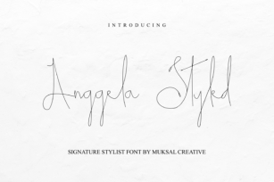 Anggela Styled Font Download
