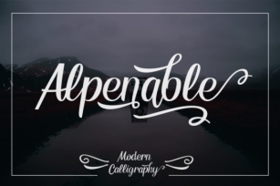 Alpenable Font Download