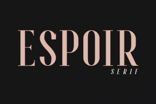 Espoir Font Download