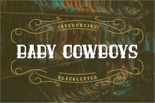 Baby Cowboys Font Download