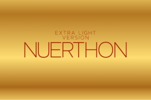 Nuerthon Extra Light Font Download
