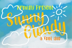 Sunny Cloudy Duo Font Download