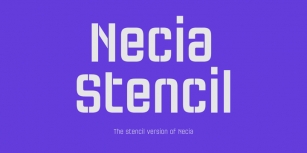 Necia Stencil Font Download