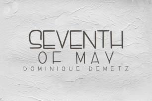 Seventh of May Font Download