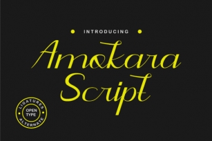 Amokara Script Font Download