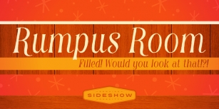 Rumpus Room Filled Font Download