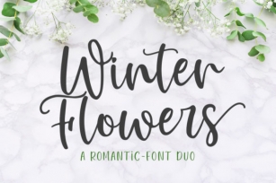 Winter Flowers Font Download