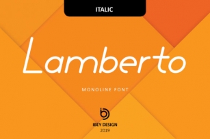 Lamberto Italic Font Download
