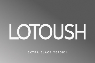 Lotoush Extra Black Font Download