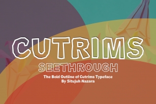 Cutrims Seethrough Font Download