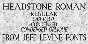 Headstone Roman JNL Font Download